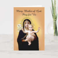 Feierlichkeit der Mutter Gottes mit Jesus
