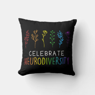 FEIERLICHKEIT NEURODIVERSITY Autismus Blume Kissen
