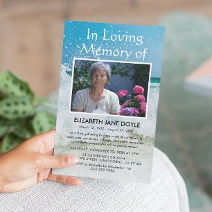 Feierlichkeiten am Strand   Beerdigung des Ozeans Einladung