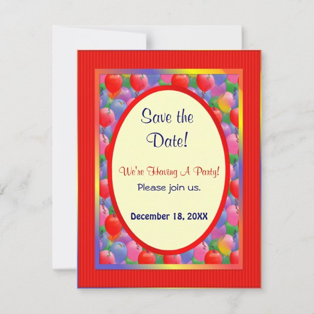 Feierlichkeiten Save The Date (Vorderseite)