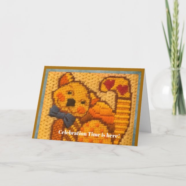 Feierlichkeiten Zeit Happy Cat Geburtstag! Karte (Vorderseite)