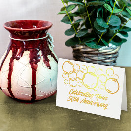 Feierlichkeiten zum 50. Jahrestag Folienkarte