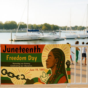 Feierlichkeiten zum Jüngsten Tag der Freiheit Banner