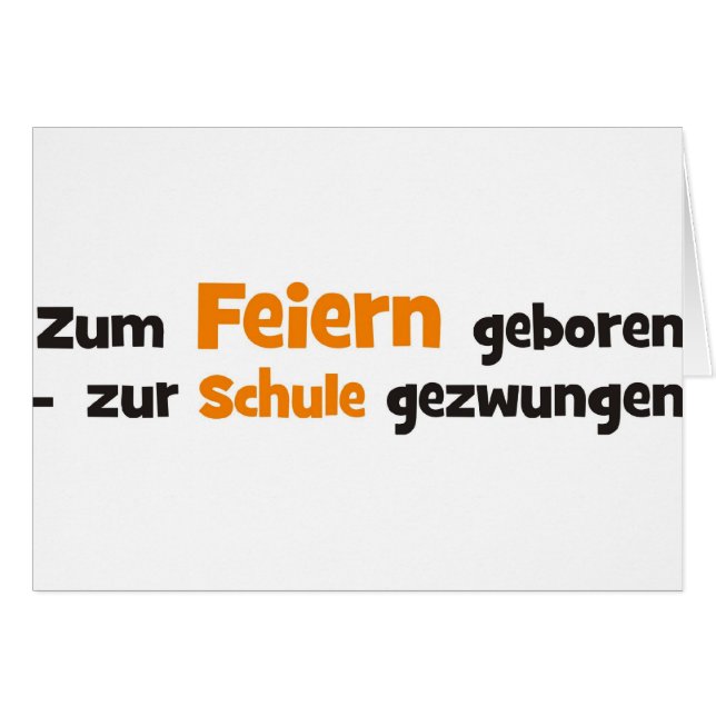 Feiern (Vorderseite (Horizontal))