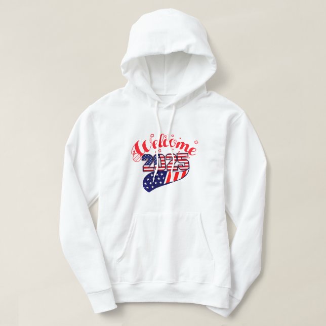 Feiern 2025 mit USA-Themed Festival Graphics Hoodie (Design vorne)