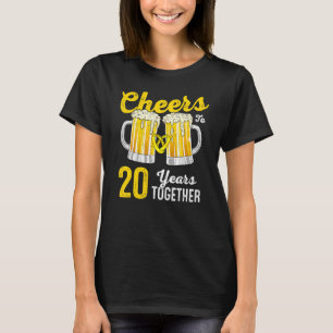 Feiern 20 Jahre zusammen 20. Hochzeitstag T-Shirt