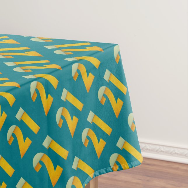 Feiern 21. Geburtstag Tischdecke (Beispiel)