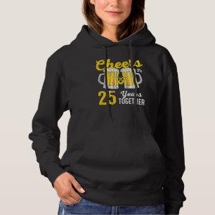 Feiern 25 Jahre Zusammen Funny 25. Wedding Annive Hoodie