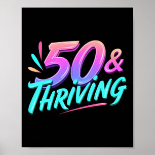 Feiern 50. & 3. Geburtstag Poster