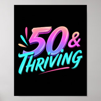 Feiern 50. & 3. Geburtstag Poster