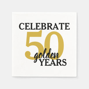 Feiern 50 Goldene Jahre 50. Hochzeit Serviette