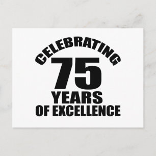 Feiern 75 Jahre Geburtstag Postkarte