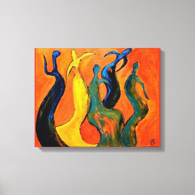 Feiern Abstrakt Leinwanddruck (Vorderseite)