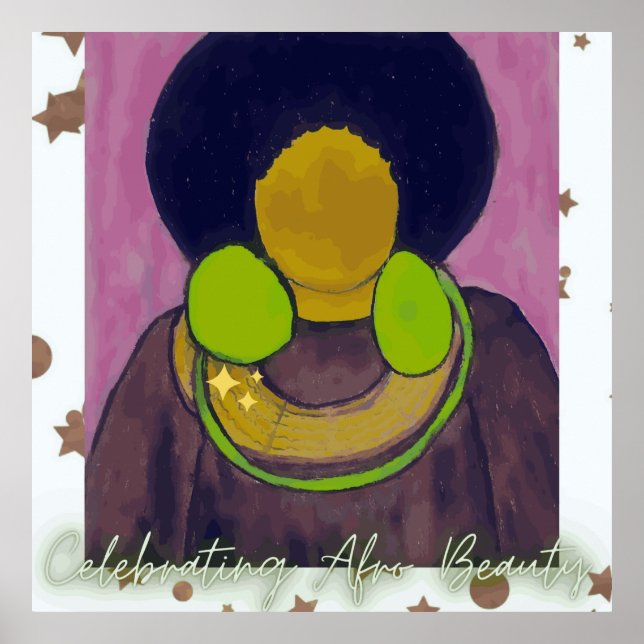Feiern Afro Beauty Poster (Vorne)