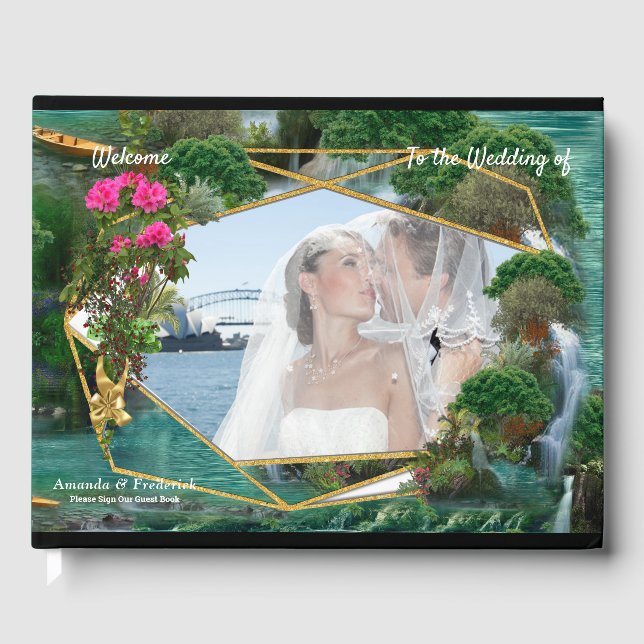 Feiern am magischen Fantasy-See Gästebuch (Vorderseite)