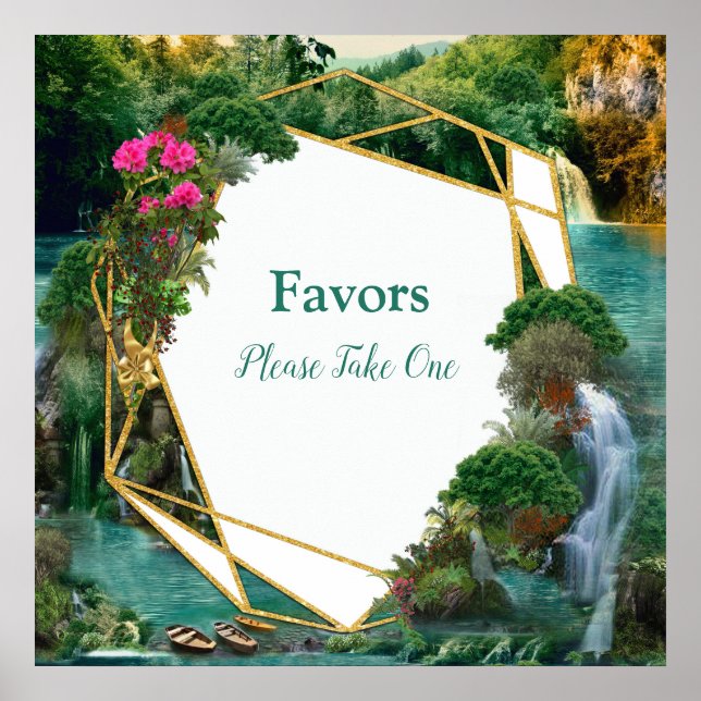 Feiern am magischen Fantasy-See Poster (Vorne)