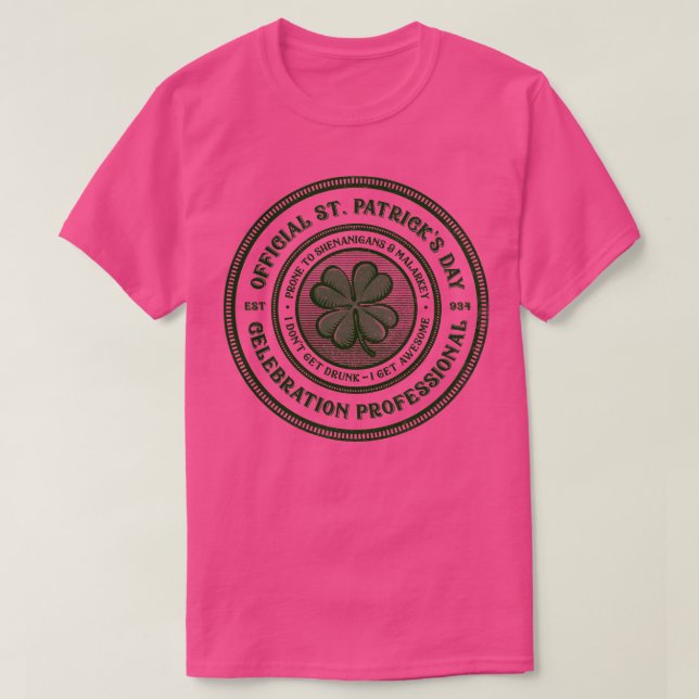 Feiern Beruflich T-Shirt (Design vorne)