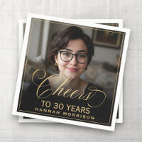 Feiern bis 30 Jahre Geburtstag Foto Gold Black