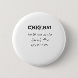 Feiern bis 30 Jahre zusammen Jubiläum geben den Na Button