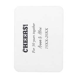 Feiern bis 30 Jahre zusammen Jubiläum geben den Na Magnet