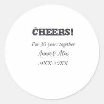 Feiern bis 30 Jahre zusammen Jubiläum geben den Na