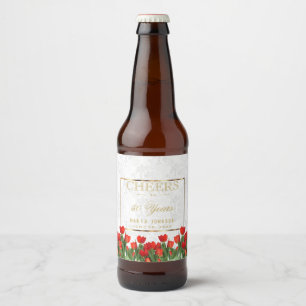 Feiern bis 50 Jahre - jeden Geburtstag Bierflaschenetikett