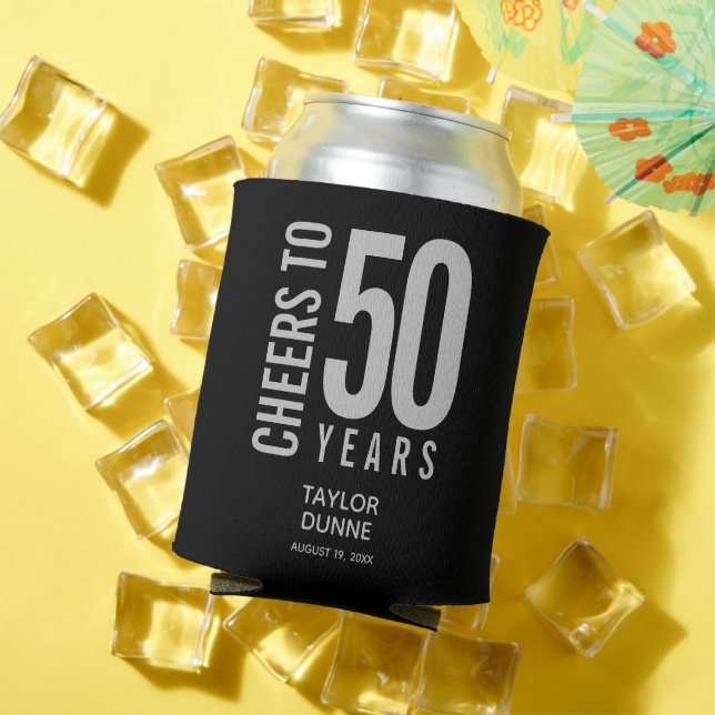Feiern bis 50 Jahre Silver Birthday Dosenkühler (In Situ Sommer)