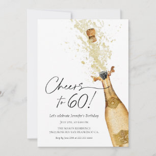 Feiern bis 60. Geburtstag Einladung