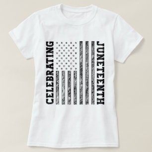 Feiern der 19. Junitagung in Bedrängnis geratenen T-Shirt