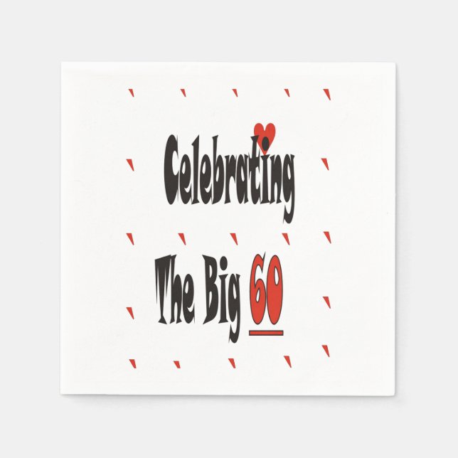 Feiern der 60 serviette (Vorderseite)