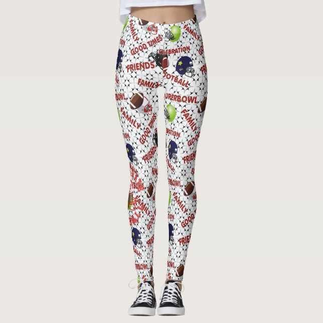 Feiern der American Football Time Leggings (Vorderseite)