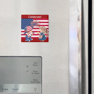 Feiern der amerikanischen Flagge Magnet