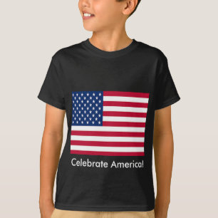 Feiern der amerikanischen Flagge T-Shirt