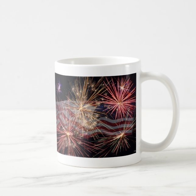 Feiern der amerikanischen Kaffee-Tasse Kaffeetasse (Rechts)