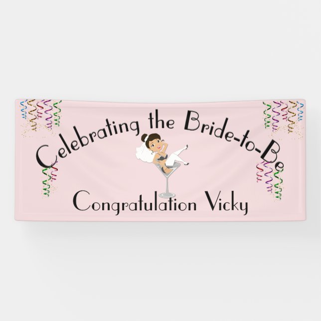 Feiern der Braut zum Duschen / Party Banner (Horizontal)