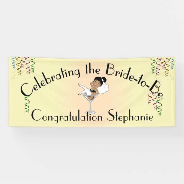 Feiern der Braut zum Duschen / Party Banner (Horizontal)