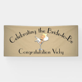 Feiern der Braut zum Duschen / Party Blond Banner