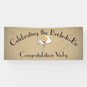 Feiern der Braut zum Duschen / Party Blond Banner