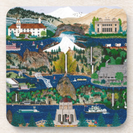 Feiern der Columbia-Schlucht Getränkeuntersetzer