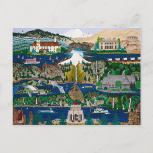 Feiern der Columbia-Schlucht Postkarte