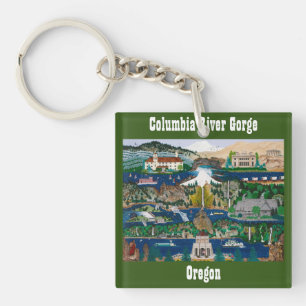 Feiern der Columbia-Schlucht Schlüsselanhänger
