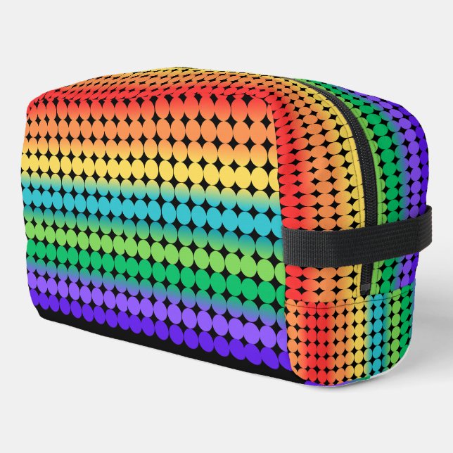 Feiern der Farbe- Rainbow Toilettentasche Waschbeutel (Linke Seite)