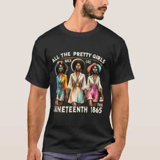 Feiern der Freiheit feiert die Juneteen der schwar T-Shirt