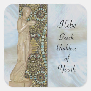 Feiern der Göttin-Sticker Quadratischer Aufkleber