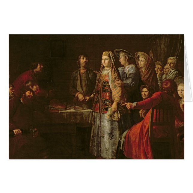 Feiern der Hochzeits-Vereinbarung, 1777 (Vorderseite (Horizontal))