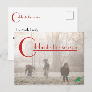 Feiern der Jahreszeit   Foto Postkarte