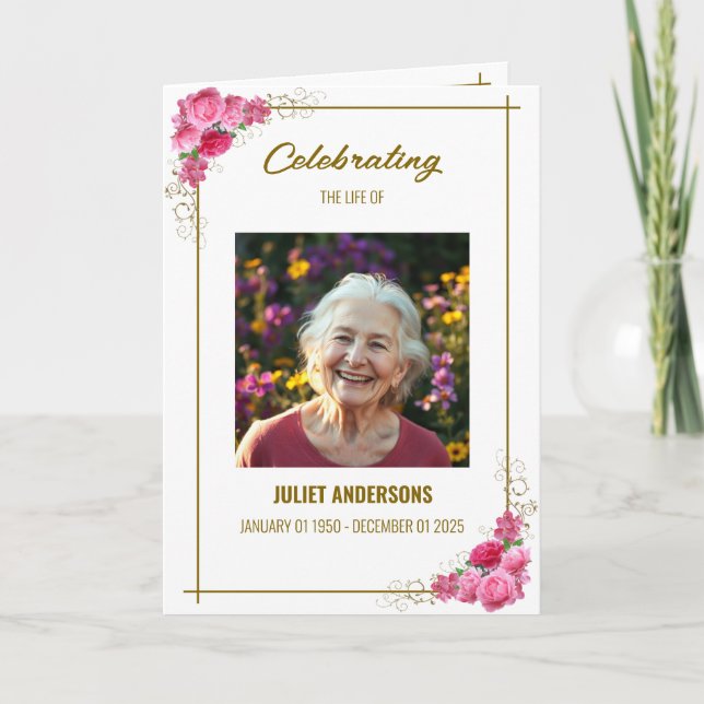 Feiern der Lebensdauer der geklappten Ankündigungs Ankündigung (Vorderseite)