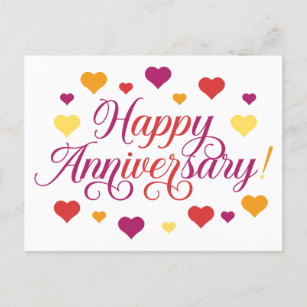 Feiern der Liebe: glücklicher Jahrestag Postkarte
