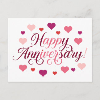 Feiern der Liebe: glücklicher Jahrestag Postkarte