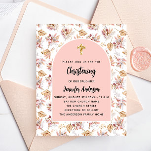 Feiern der Pampas Blume Rose Einladung Flyer
